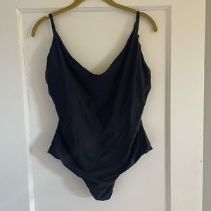 ✌️ J.Crew Black Scoop-neck One Piece